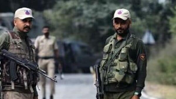 Security forces in Kulgam