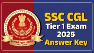 SSC CGL Tier – I Answer Key 2025